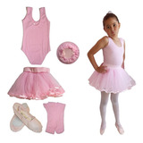 Roupa De Ballet Infantil Juvenil C Saia De Tule Tutu K5