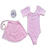 Roupa De Ballet Infantil Kit 3 Peças Rosa 4 Anos 