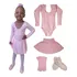 Roupa De Ballet Infantil Manga Longa C/ Saia De Balé, K4