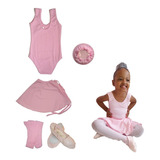 Roupa De Ballet Infantil Modelo Regata Com Saia De Balé K5