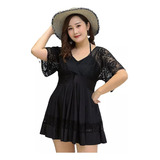 Roupa De Banho Para Chubby Curvy: Blusa, Saia E Shorts
