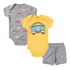 Roupa De Bebê 3 Pçs Body E Bermudinha Verão Atacado Menino