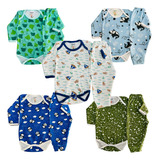 Roupa De Bebe Body Menina Ou Menino Kit 10 Peças Conjunto