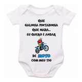 Roupa De Bebê Body Personalizado Moto