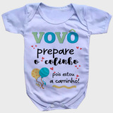 Roupa De Bebê Body Personalizado Vovô Prepare O Colinho C466