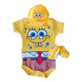 Roupa De Bebe Body Tematico Com Boina E Meia Fantasia