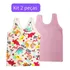 Roupa De Bebê Menina Regata Lisa E Estampada Verão