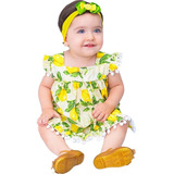 Roupa De Bebe Vestido Com Tiara