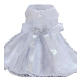 Roupa De Casamento Pet Com Guia Vestido Para Cachorro Festa