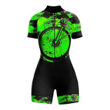 Roupa De Ciclismo Macaquinho Feminino Pedalar Vsb Bike Uv60