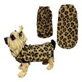 Roupa De Inverno Cães E Gatos Suéter Soft Onça G