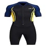 Roupa De Mergulho Masculina De Neoprene De 1 5 Mm Para Surfe Roupa De Mergulho Curta Para Natação Zíper Frontal FPS 50 Traje De Banho Para Caiaque 2GG