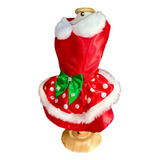 Roupa De Natal Vestido Pet Mamãe Noel Cachorro Gato Luxo
