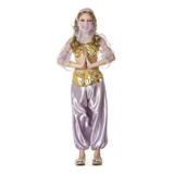 Roupa De Odalisca Fantasia Jasmine C Tiara E Véu 2 12 Anos