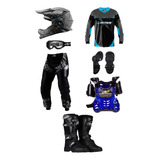 Roupa De Trilha Ou Motocross Para Criança Tamanho Infantil