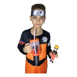 Roupa Fantasia Do Naruto Infantil Uzumaki Cosplay Anime