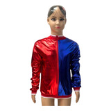 Roupa Fantasia Infantil Casaco Arlequina
