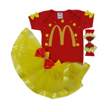 Roupa Fantasia Mc Donalds Lanche Feliz Festa Aniversário