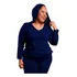 Roupa Feminina Blusa Manga Longa Com Capuz Plus Size +56