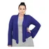 Roupa Feminina Casaco Curto Manga Flare Longa Plus Size 