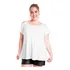 Roupa Feminina Plus Size Blusa Manga Curta E Alça Fina +56