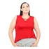 Roupa Feminina Regata Decote Gota Plus Size 56+