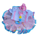 Roupa Festa Circo Rosa Azul Bebe Palhacinha Aniversário Bebe