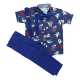 Roupa Fundo Do Mar Infantil Conjunto Social Menino Shark Bab