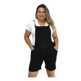 Roupa Gravida 1 Jardineira Gestante Macacão Blusa Brinde