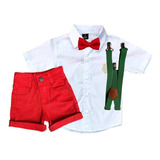 Roupa Infantil Bebê Masculino Ensaio Natal Reveillon Festa