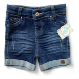 Roupa Infantil Bermuda Short Jeans Elastano