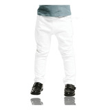 Roupa Infantil Calça Jeans Branco Confortável Menino Juvenil