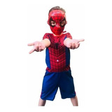 Roupa Infantil Fantasia Curta Com Enchimento Homem-aranha