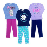 Roupa Infantil Kit 3 Conjunto Menina