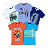 Roupa Infantil Kit 5 Camisetas Masculino Verão Atacado