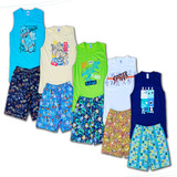 Roupa Infantil Kit Lote 5 Conjuntos Pijama Calor Atacado