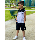 Roupa Infantil Masculina Conjunto Camiseta Bermuda