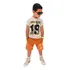 Roupa Infantil Masculina Conjunto De Verão Bermuda Com Blusa
