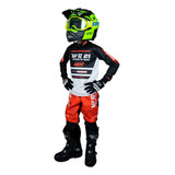 Roupa Infantil Motocross Bike Trilha Calça camisa Wg Vm Amx