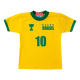 Roupa Infantil Seleção Brasileira Camisas Copa Do Mundo