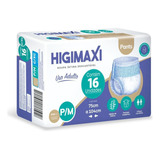 Roupa Íntima Descartável P m Higimaxi Pants Com 16 Unidades Fralda Geriátrica Confortável