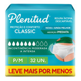 Roupa Íntima Plenitud Classic P m 32 Unidades