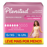 Roupa Íntima Plenitud Femme Proteção E Frescor G xg 16 Unidades
