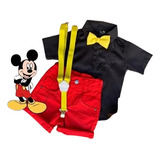 Roupa Menino Infantil Mickey Festa Aniversário