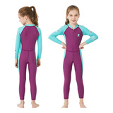 Roupa Mergulho Neoprene Proteção Solar Térmica Longa Infanti