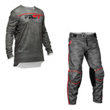 Roupa Motocross Conjunto Calça Camisa Fast Gray Lançamento