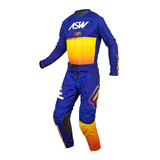 Roupa Motocross Trilha Calça camisa Asw Image Code 22 Azul