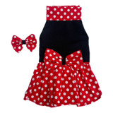 Roupa P Cachorro Pet Vestido Pet Fantasia Minnie Caes Gatos