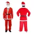 Roupa Papai Noel Completa 5 Peças Cetim Natalino Fantasia