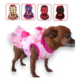 Roupa Para Cachorro De Inverno Kit C 3 Vestidos De Pet Frio